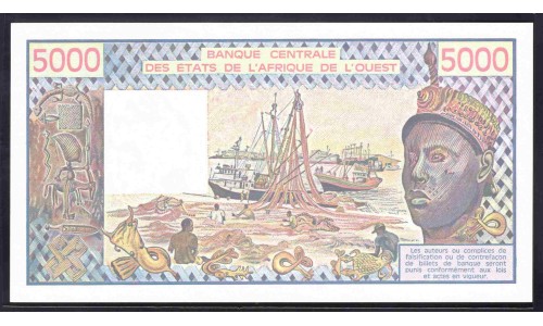 Мали 5000 франков 1991 (MALI 5000 Francs 1991) P 407Dj : UNC