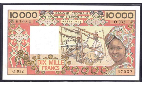 Мали 10000 франков (1981-1992) (MALI 10000 Francs (1981-1992)) P 409De : UNC