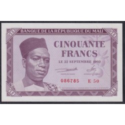 Мали 50 франков 1960 года (MALI 50 Francs 1960) P 1: UNC