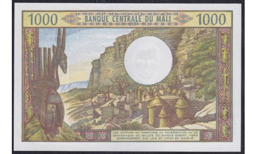 Мали 1000 франков (1970-84) (MALI 1000 Francs (1970-84)) P 13c: UNC