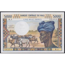 Мали 5000 франков 1972-84 года (MALI 5000 Francs 1972-84) P 14b: UNC-