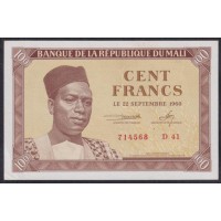 Мали 100 франков 1960 года (MALI 100 Francs 1960) P 2: UNC--