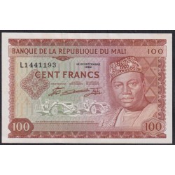 Мали 100 франков 1960(1967) года (MALI 100 Francs 1960(1967)) P 7: UNC