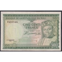 Мали 500 франков 1960(1967) года, НЕЧАСТЫЕ (MALI 500 Francs 1960(1967)) P 8: XF