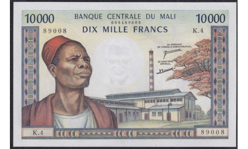 Мали 10000 франков 1970-84 года (MALI 10000 Francs 1970-84) P 15e: aUNC/UNC