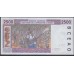 Мали 2500 франков 1994 года, Крайне Редкие! (MALI 2500 Francs ND (1994) P 412Dc: UNC