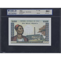 Мали 10000 франков без даты ПРУФ (Mali 10000 francs not dated) P 15 PROOF : UNC WBG 66 TOP