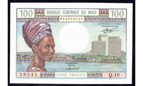 Мали 100 франков 1972-1973 год (MALI 100 Francs 1972-1973) P11: UNC