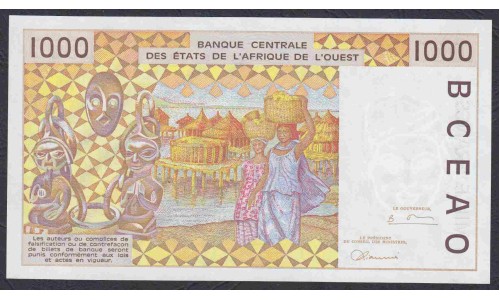 Мали 1000 франков 1997 г. (MALI 1000 Francs 1997) P 411Dg: UNC