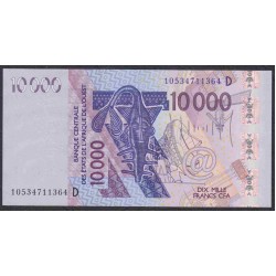Мали 10000 франков 2010 (MALI 10000 Francs CFA 2010) P 418Di : UNC
