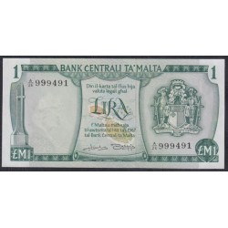 Мальта 1 лира 1973 года (MALTA 1 Lira 1973) P31b: UNC