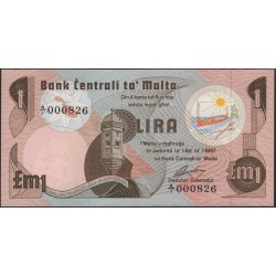 Мальта 1 лира 1967 (1979) (MALTA 1 Lira 1967 (1979)) P 34a : Unc