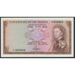 Мальта 1 фунт 1963 года(MALTA 1 Pound  1963) P 26: UNC--