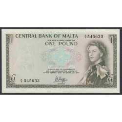 Мальта 1 фунт 1967 г. (1969 г.) (MALTA 1 Pound L.1967 (1969)) P 29: UNC--
