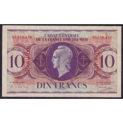 Мартиника 10 франков 02.02.1942 (MARTINIQUE 10 Francs 02.02.1942)) P 23: XF