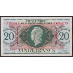 Мартиника 20 франков 02.02.1942 (MARTINIQUE 20 Francs 02.02.1942)) P 24: XF