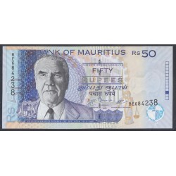 Маврикий 50 рупий 2009 г.  (MAURITIUS 50 rupees 2009) P 50e: UNC