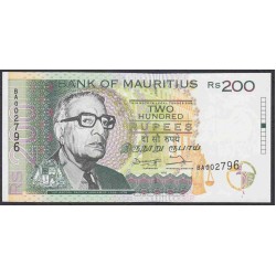 Маврикий 200 рупий 1998 год  (MAURITIUS 200 rupees 1998) P 45: UNC