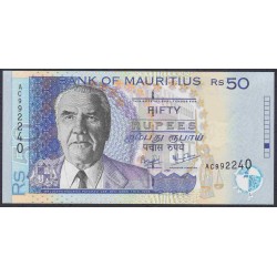 Маврикий 50 рупий 1999 г.  (MAURITIUS 50 rupees 1999) P 50a: UNC