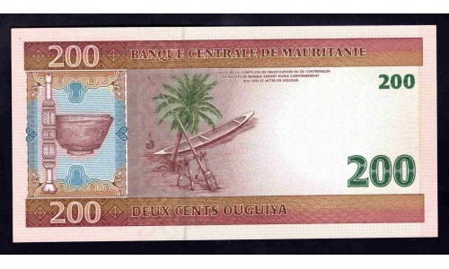 Мавритания 200 угий 2006 (Mauritania 200 Ouquiya 2006) P 11b : UNC