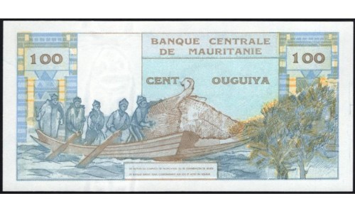 Мавритания 100 угий 1973 (Mauritania 100 Ouquiya 1973) P 1a : UNC
