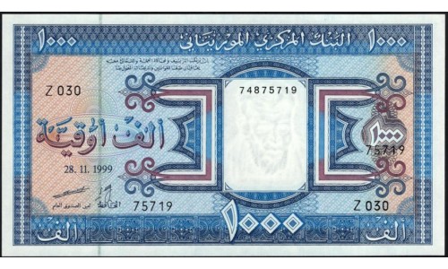 Мавритания 1000 угий 1999 (Mauritania 1000 Ouquiya 1999) P 9a : UNC