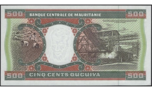 Мавритания 500 угий 2002 (Mauritania 500 Ouquiya 2002) P 8c : UNC