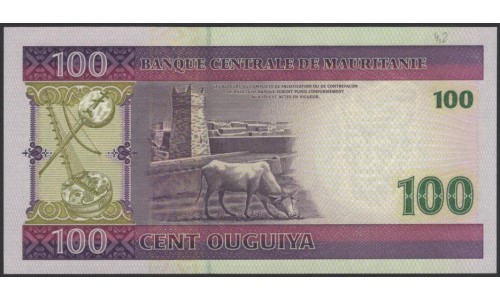 Мавритания 100 угий 2004 (Mauritania 100 Ouquiya 2004) P 10а : UNC