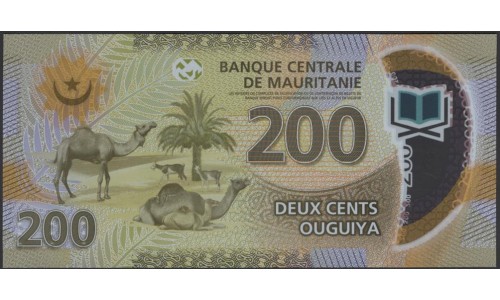 Мавритания 200 угий 2017 (Mauritania 200 ouquiya 2017) P 24 : UNC