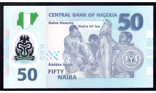 Нигерия 50 найра 2011 (NIGERIA 50 naira 2011) P 40c : UNC