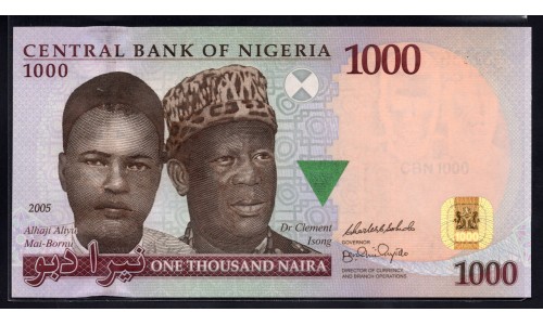 Нигерия 1000 найра 2005 (NIGERIA 1000 naira 2005) P 36а : UNC