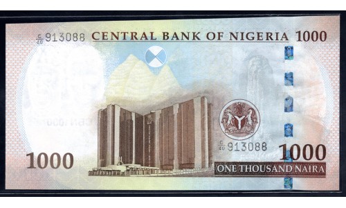 Нигерия 1000 найра 2010 (NIGERIA 1000 naira 2010) P 36е : UNC