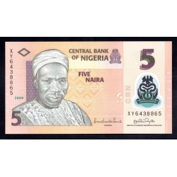 Нигерия 5 найра 2009 (NIGERIA 5 naira 2009) P 38b : UNC