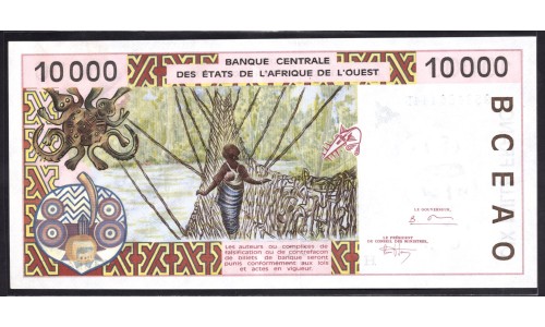 Нигер 10000 франков 1995 (NIGER 10000 francs 1995) P 614Hc : UNC