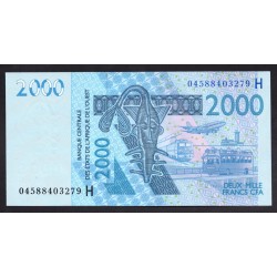 Западные Африканские Штаты Нигер 2000 франков 2003 г. (NIGER banque centrale des etats de l'afrique de l'ouest 2000 francs 2003 g.) P616a:Unc