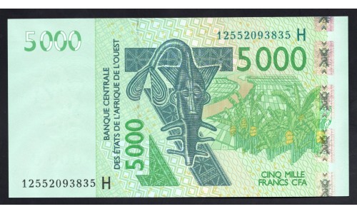 Нигер 5000 франков 2012 (NIGER 5000 francs 2012) P 617Hl : UNC