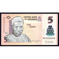 Нигерия 5 найра 2011 (NIGERIA 5 naira 2011) P 38с : UNC
