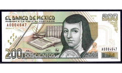 Мексика 200 песо 1992 (MEXICO 200 Pesos 1992) P 103 : UNC