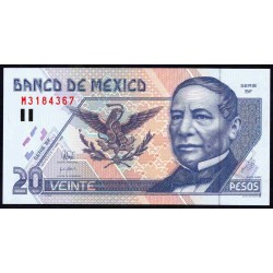 Мексика 20 песо 1998 (MEXICO 20 Pesos 1998) P 106c : UNC