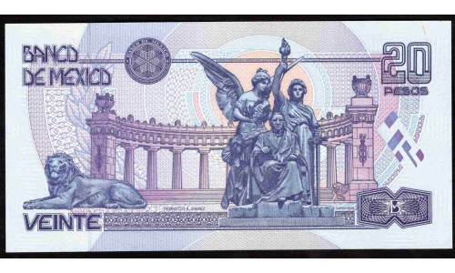 Мексика 20 песо 1998 (MEXICO 20 Pesos 1998) P 106c : UNC