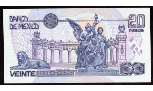 Мексика 20 песо 1999 (MEXICO 20 Pesos 1999) P 106d : UNC