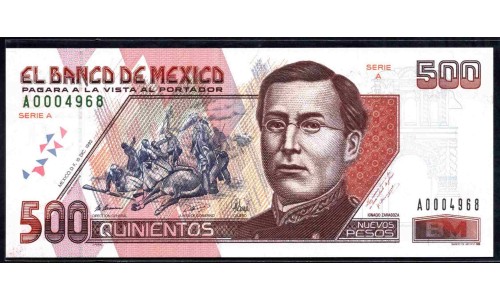 Мексика 500 песо 1992 (MEXICO 500 Pesos 1992) P 104 : UNC