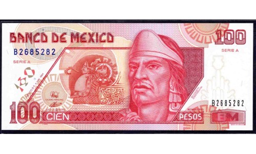 Мексика 100 песо 1994 (MEXICO 100 Pesos 1994) P 108а : UNC