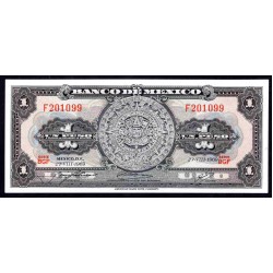 Мексика 1 песо 1969 г. (MEXICO 1 Peso 1969) P59к:Unc