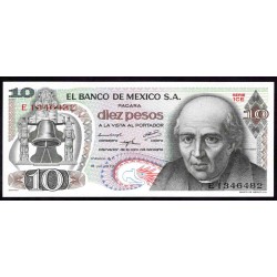 Мексика 10 песо 1973 (MEXICO 10 Pesos 1973) P 63f(2) : UNC