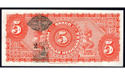 Мексика 5 песо 1914 (MEXICO 5 Pesos 1914) P S465 : UNC