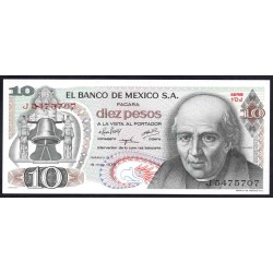 Мексика 10 песо 1975 (MEXICO 10 Pesos 1975) P 63h(1) : UNC