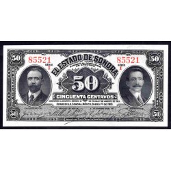Мексика 50 центаво 1915 (MEXICO 50 Centavos 1915) P S1070 : UNC