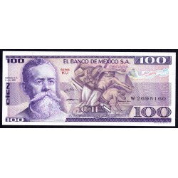 Мексика 100 песо 1978 (MEXICO 100 Pesos 1978) P 68а : UNC