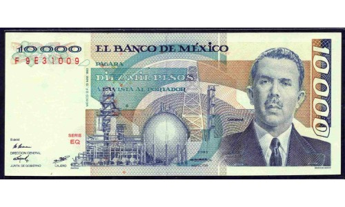 Мексика 10000 песо 1983 (MEXICO 10000 Pesos 1983) P 84a : UNC